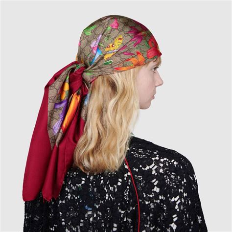 gucci model headscarf|gucci head scarf price.